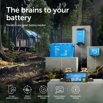 Victron Energy 智慧電池分流器 - 電池監控器(藍牙) - Victron 智慧分流器,提供詳細的應用程式內分析 - 6.5V-70V 6 最佳銷售 智慧分流器 - №4