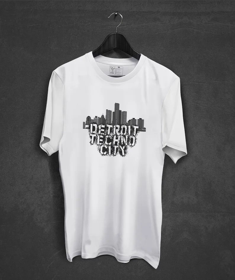 Detroit  City Tshirt Unisex Rave Techno Underground   Streetwear Apparel  Clothing DJ