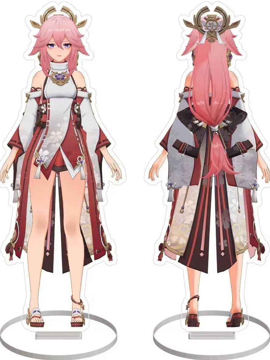 Anime Genshin Impact Alhaitham Xiao Cosplay acrilico positivo e negativo Hd decorazione fronte-retro segno in piedi Ambitus