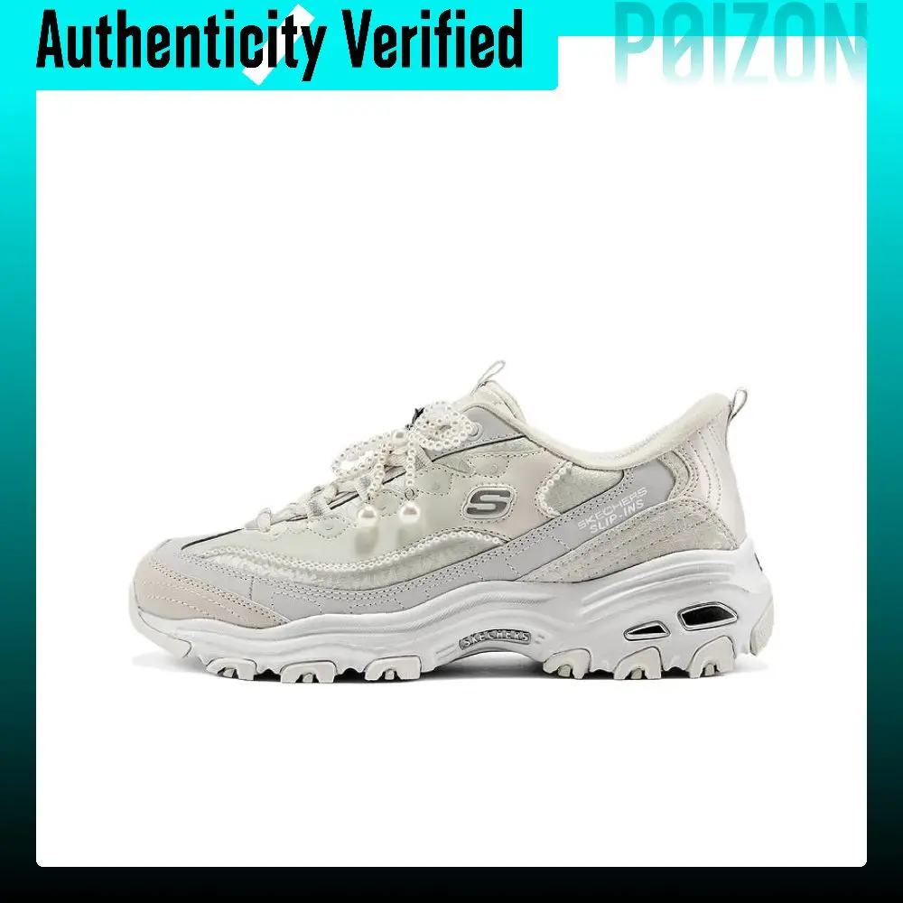 Skechers D'Lites 1.0 Abrasion Resistant Low top Chunky Sneakers Women's Beige 150559-NAT