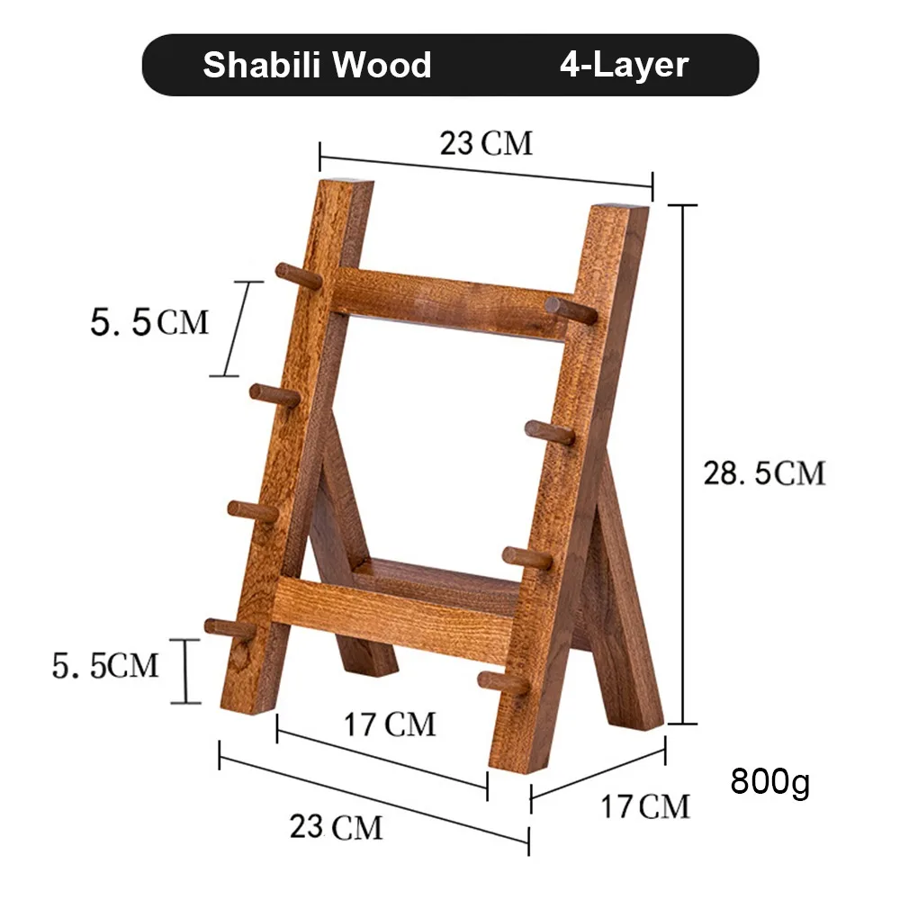 Sturdy Wood Katana Display Holder Multi-layer Detachable Kitchen Storage Holder Kitchen Organization Flute