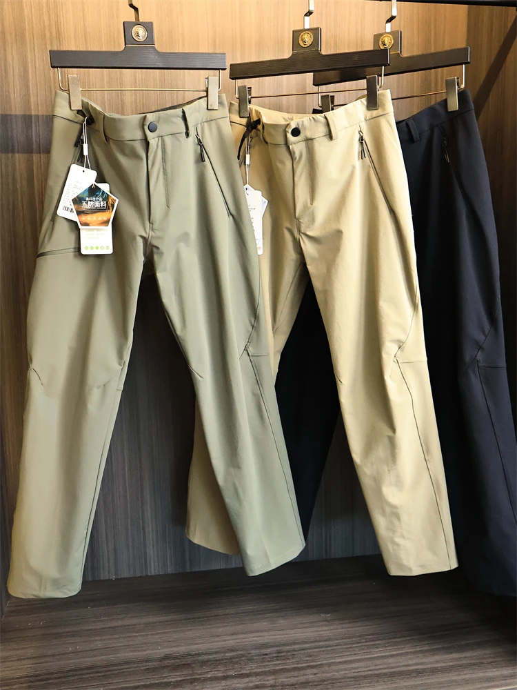 

Five-Proof Tech Lightweight Men's 3D Fit Outdoor Sports Straight Leg Casual Pants Breathable Nylon Polyester Urban Outdoor Sle