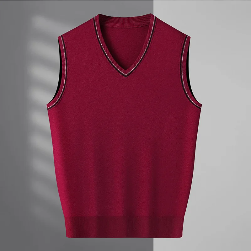 New Arrival Fahsion Suepr Large Men's 100% Wool Vest, Knitted Sweater, Camisole Plus Size XXXL 4XL 5XL 6XL 7XL