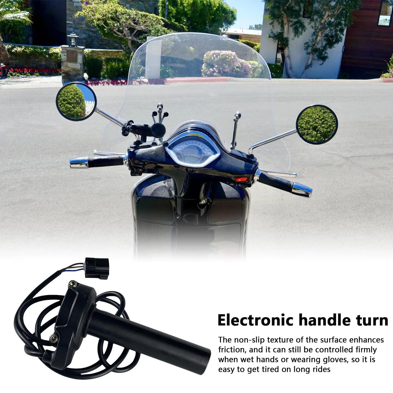 

Ergonomic Grips Electronic Throttle Handlebars with Real-Time Feedback For Sur-Ron Surron Light Bee SX Motorcycle Universal Part