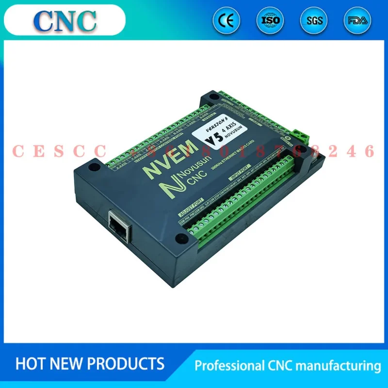 Imagem -04 - Nvem Mach3 Gravura Máquina Control Card 300khz Porta de Rede Adequado para Controlador Cnc 3456 Axis Display Nova Atualização v5