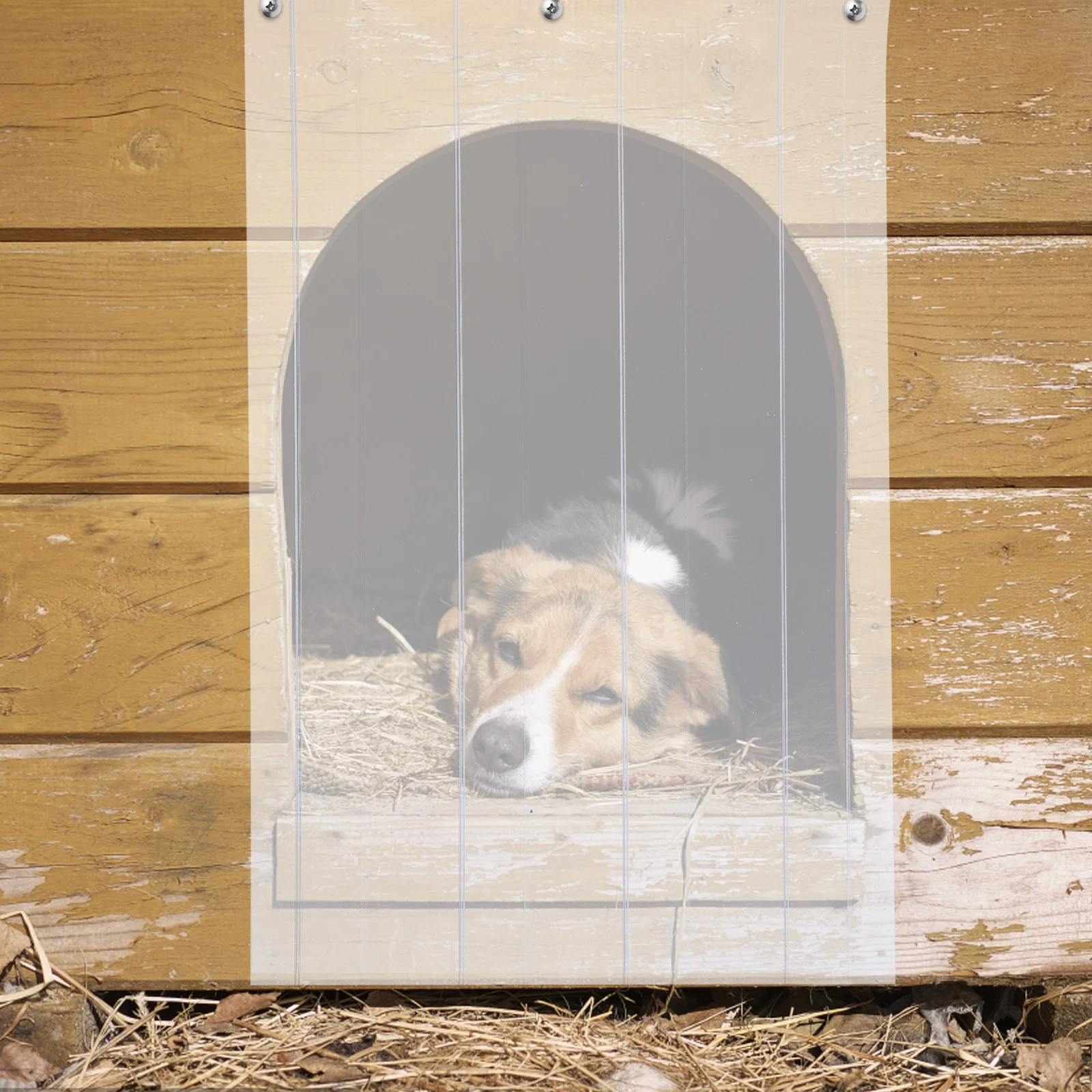 

Clear PVC Dog Flap Door Curtain Soft Replacement Strip Panel for Kennel Door Doorway Curtain Doorway Curtains