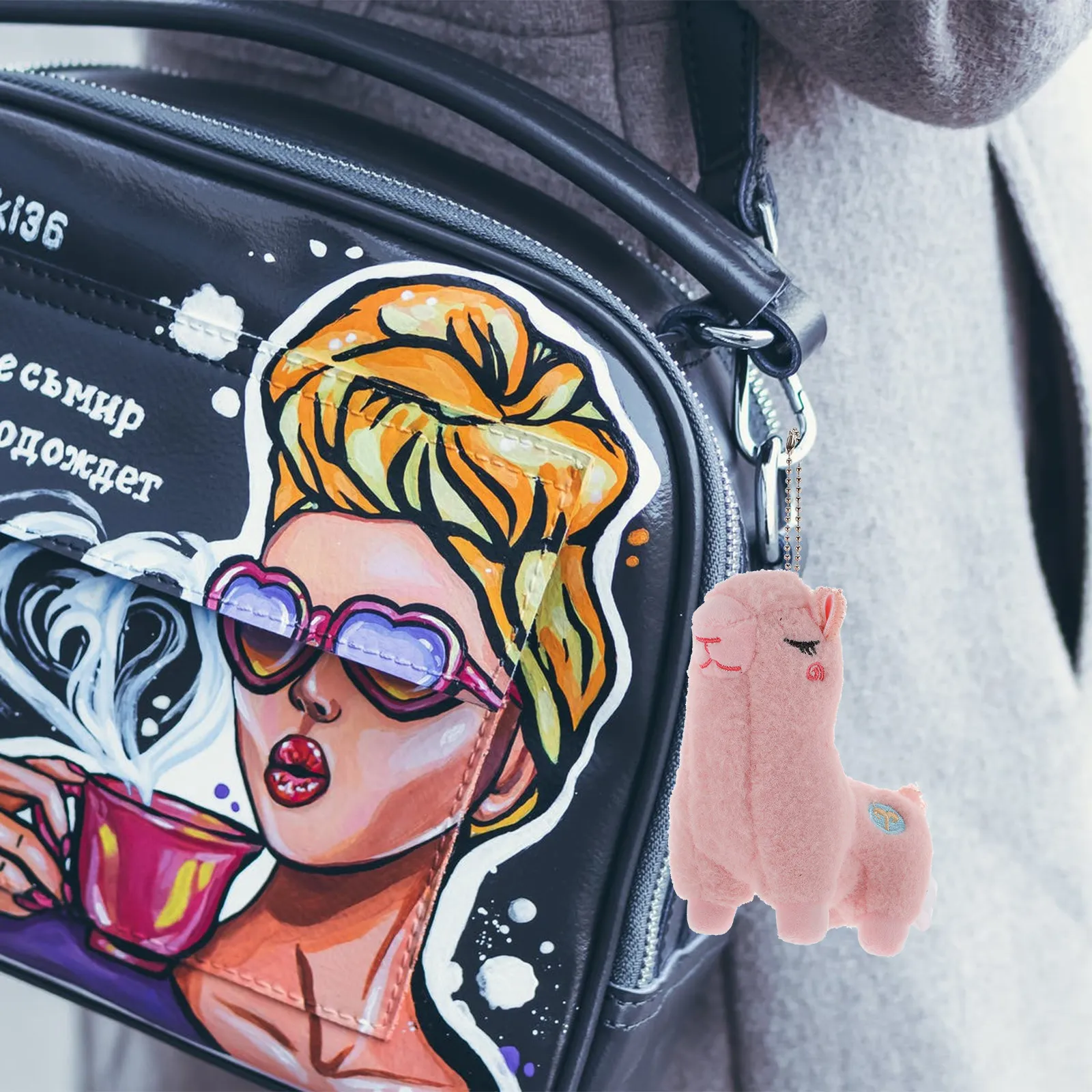 

key chain pendant key ring charm stuffed animal