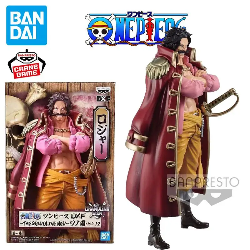 Original Echte Banpresto One Piece DXF 17cm Gol D Roger Wanno Land PVC Action Figure Anime Modell Figuren Spielzeug geschenk