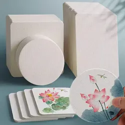 プロの水彩紙、塗装、学用品、正方形、ラウンド、300g、25枚のポストカード