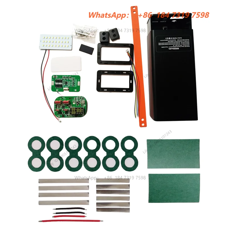 1PCS PD 100W Two Way Fast Charging Digital Display Mobile Power Supply DIY Kit 3/60000mAh Large Capacity FPV Power Bank