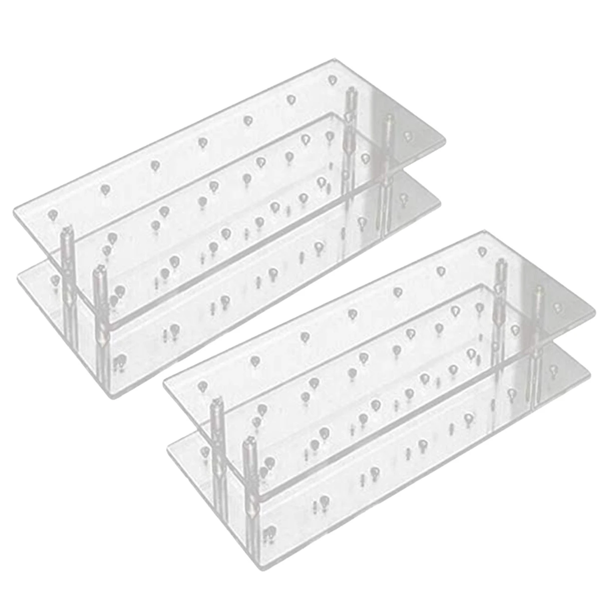 2-Pack 21 Hole Acrylic Lollipop Holder For Weddings Baby Showers Birthday Parties Anniversaries Cake Lollipop Stand