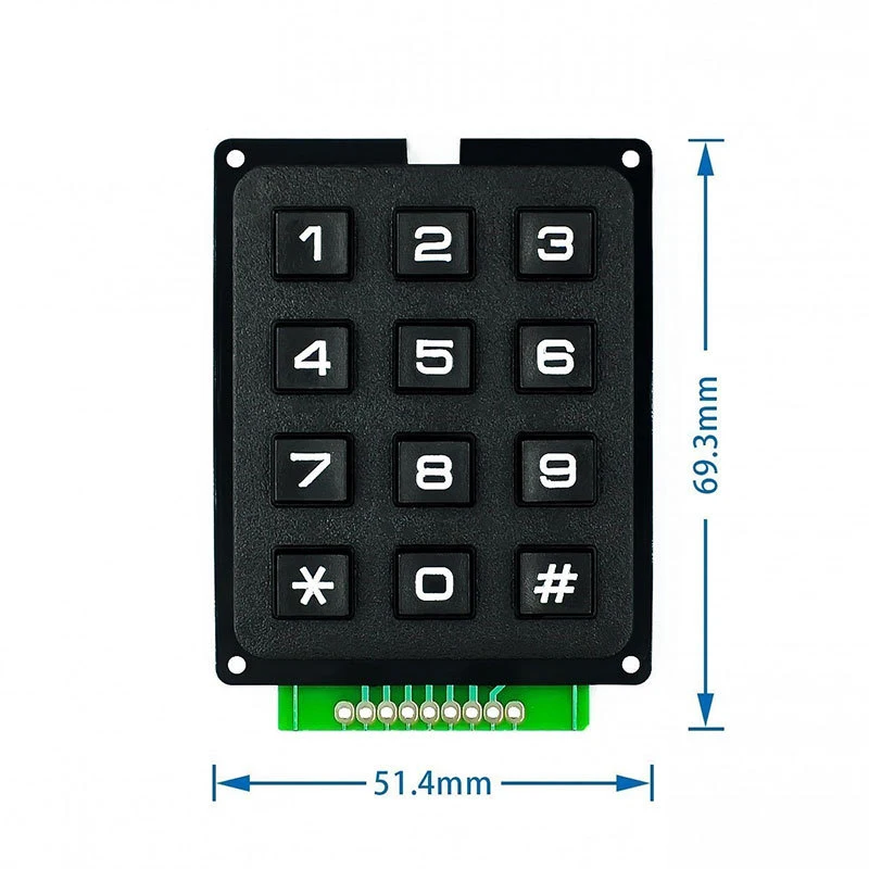 3*4 4*4 Matrix Switch Keyboard Keypad Array Module ABS Plastic Keys 4x4 3x4 12 16 Key Button Membrane Switch DIY Kit