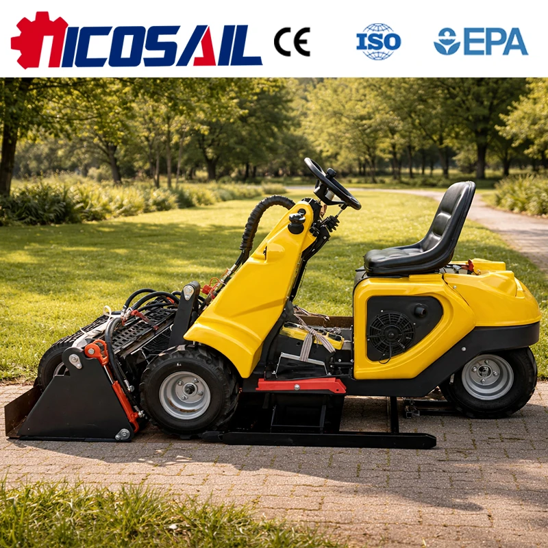 

Multipurpose Farm Mini 3 Wheel Skid Steer Loader Deposit With Hay Bale Handling Tools with Deposit