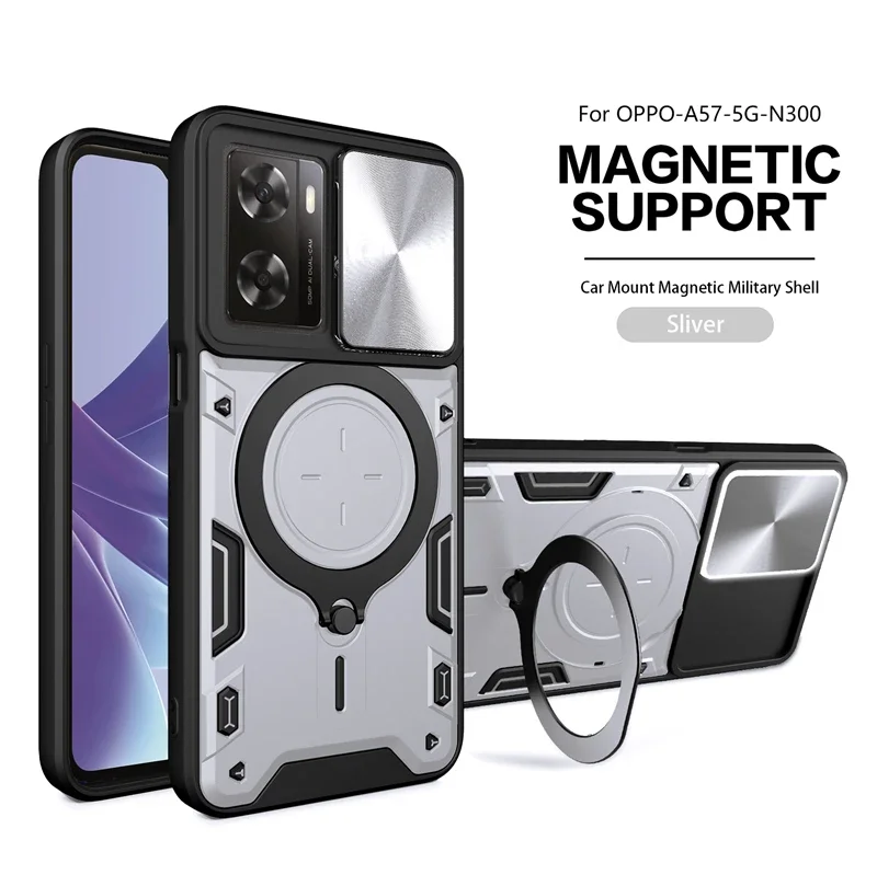 For Oneplus Nord N20 SE Case Magnetic Ring Kicstand Phone Cases for Oneplus Nord N 20 SE Cover N20se Slide Lens Armor Back Cover