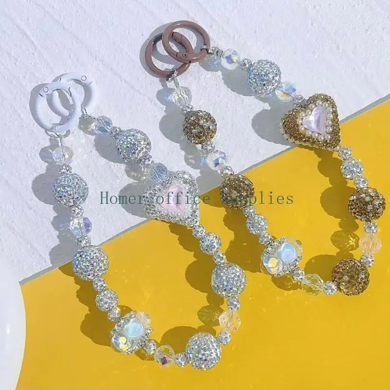 

K43B Ремешок на запястье Стразы Браслеты Цепочка для мобильного телефона Ремешок для телефона для женщин