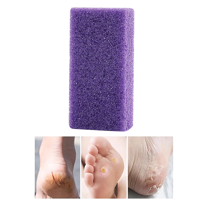 Exfoliate Feet Pedicure Handle Pumice Stone Scraper Foot File Dead Hard Rough Dry Skin Scrub Callus Remover Manual Cracked Heel