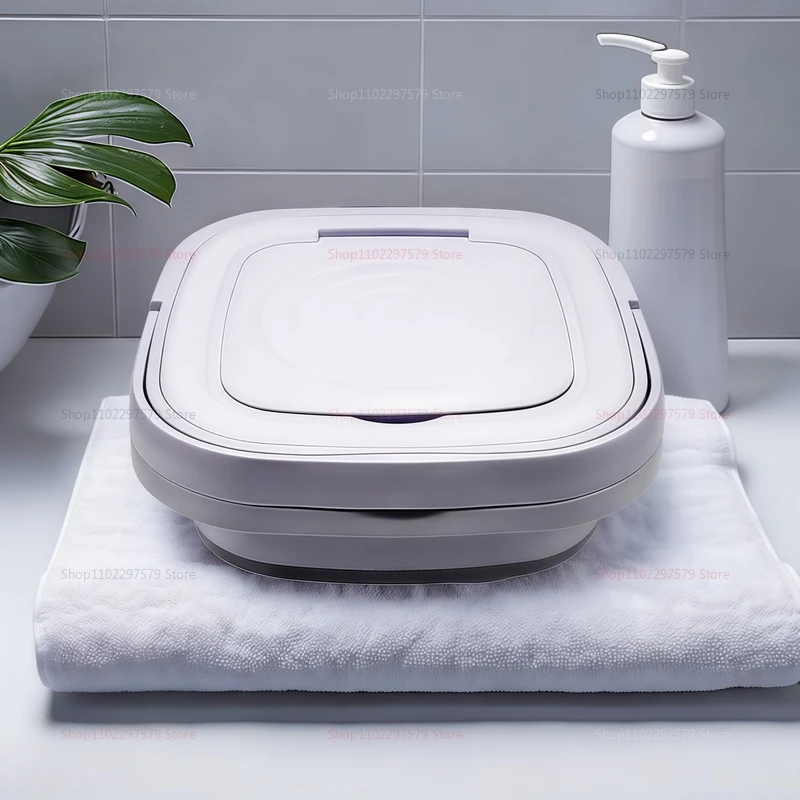 8L المحمولة للطي غسالة دلو المدمجة ملابس السفر الجوارب الملابس الداخلية الأنظف للمنزل التخييم الغسيل في الهواء الطلق