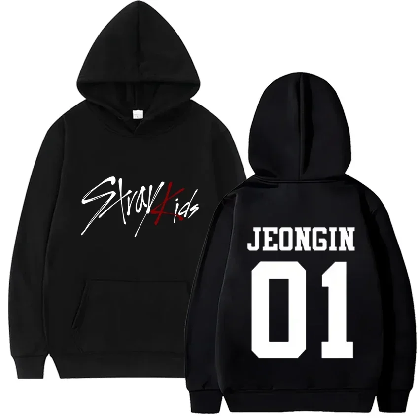 Trend Kpop Stray Kids SKZ Hooded sweatshirts Men Women Fleece Straykids Seungmin FELIX HYUNJIN JEONGIN MINHO Printed Hoodie