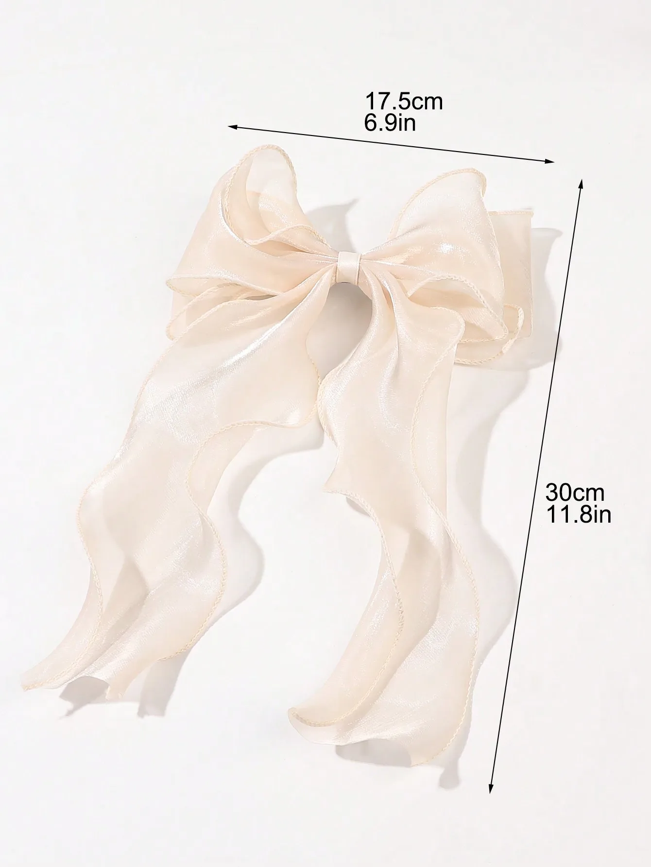 1Pcs Schwarz Polka Dot Organza Bogen Haar Clip frauen Flauschigen Band Hairgrip Französisch Kopfschmuck Süße Nette Haar Zubehör haarnadeln – Detail 5