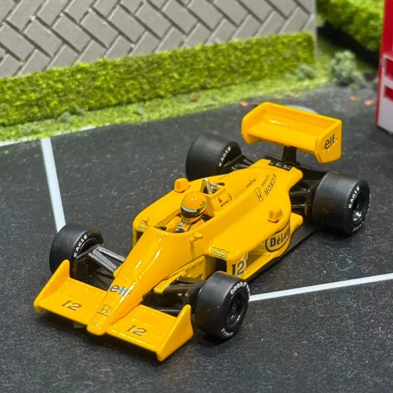In Stock Mini Gt 1:64 Lotus 99t F1 Ayrton Senna 1987 Monaco Grand Prix Alloy Single Seater Race Car Static Collectible Mgt1088 view 6
