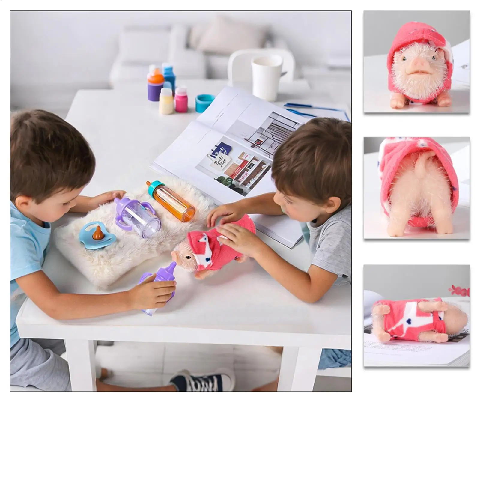 

Игрушки-антистресс для детей с бутылочкой для кормления и аксессуарами в виде одежды, сенсорные игрушки-фиджеты для мальчиков, девочек и подростков