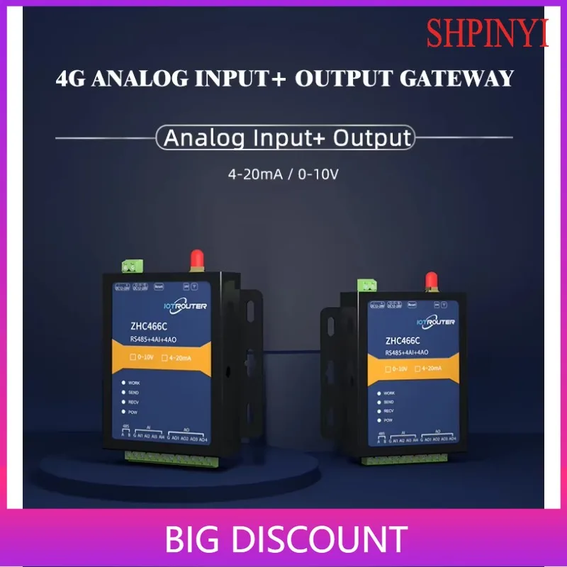 

Беспроводной шлюз 4G IoT с MODBUS RTU TCP MQTT AI 4–20 мА 0–10 В сбора данных Беспроводные радиочастотные модули Шлюз Rs485–4g