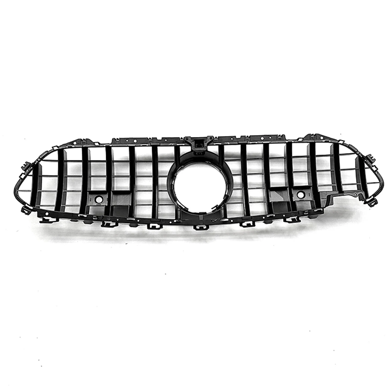 New！ Front Grille For Mercedes Benz W257 C257 CLS Class 2019-2022 GT R Black/Silver Upper Bumper Hood Mesh Grill CLS300 CLS450 C