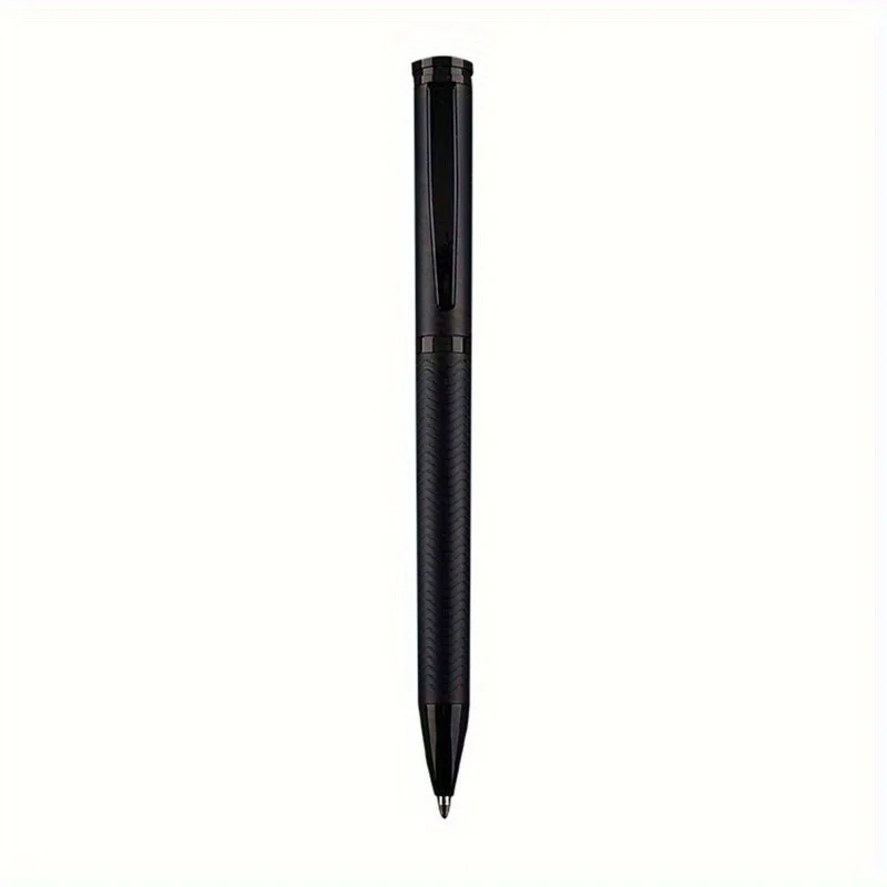 Stylo à bille professionnel avec écriture lisse, corps en métal, style professionnel, cadeau parfait, encre noire, 1 pièce