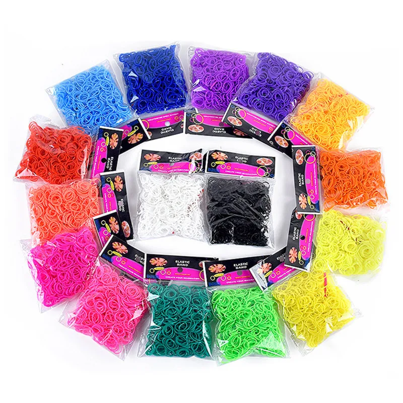 

300 PCS Colourful Ring Rubber Bands Pet Dog Hair Elastic Bows Grooming Accessories for Small Dog Supply