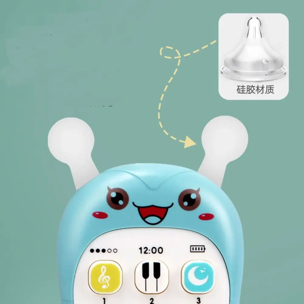 Simulation Phone Electronic Baby Cell Phone Toy Voice Toy Electronic Phones Musical Toys Teether Silicone