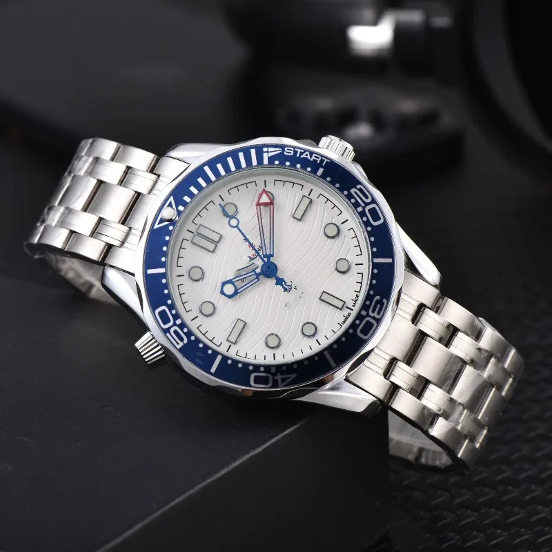 2025 ساعة ميكانيكية أوتوماتيكية فاخرة للرجال من الفولاذ المقاوم للصدأ الياقوت الكريستال مقاوم للماء 100 متر الأعمال عادية ذاتية الملء