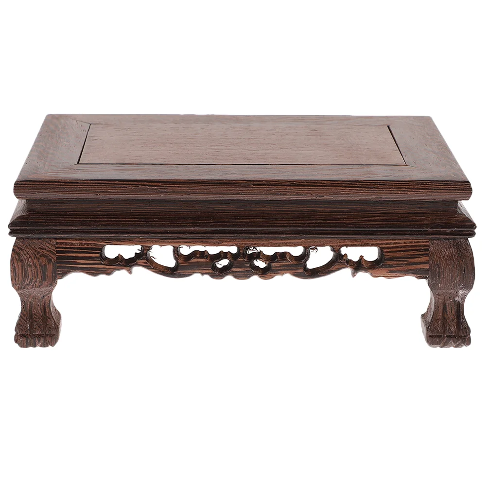 

Craft Base Pedestal Decorations Ornament Wood Flower Pot Flowerpot Supplies Room Planter Rack Holder Rectangle