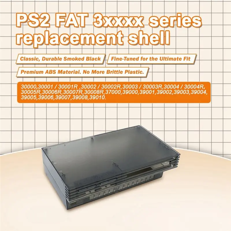 High Quality Parts For Bitfunx For PS2 Fat 3Xxxx Series Retro Game Console Protective Case Clear Shell Replacement For PS2 Fat
