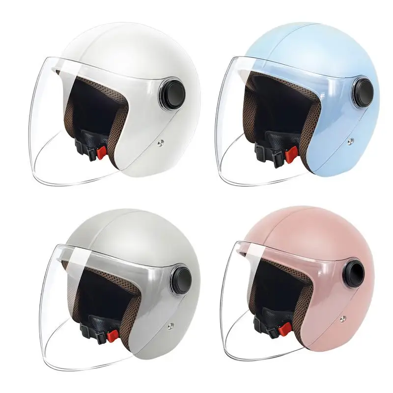 

Men Women Motorcycle half Face Helmets Scooter Helmet Windproof Hats Outdoor Cycling Winters Warm Hat Moto Safety Accessories