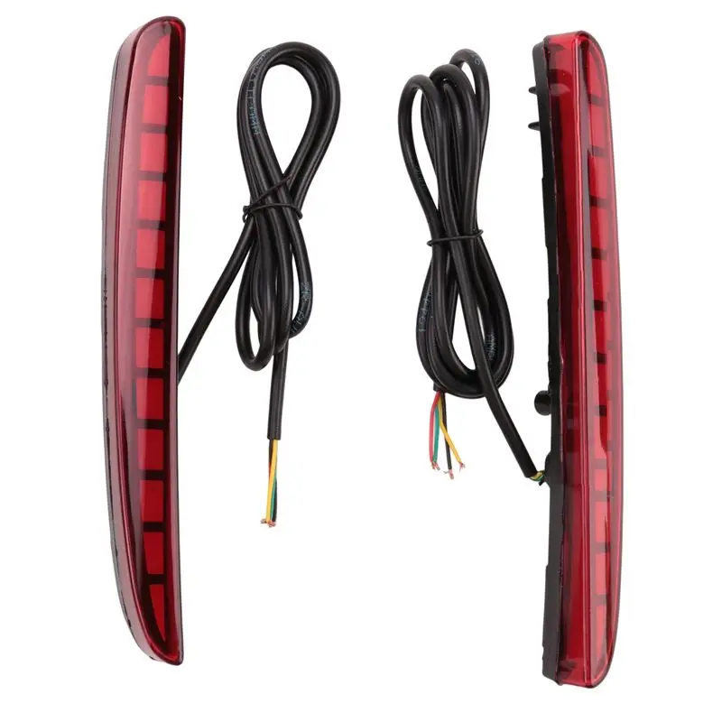 

Мощный светодиодный стоп-сигнал для Honda Civic 2017-2018 Type R Hatchback, задний бампер, отражатель, противотуманная фара