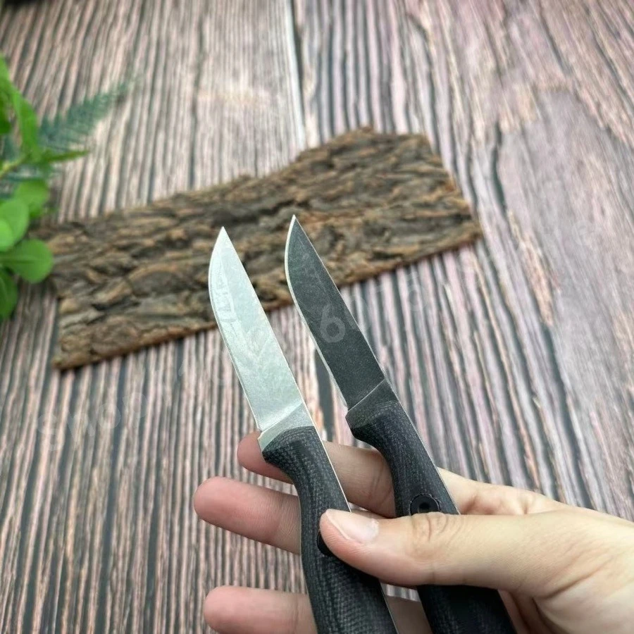 ES Fixed Blade Knife  Durable D2 Steel Treatment Dexterous for Both Hands with Sheath Suitable for Outdoor Travel Men's Gift