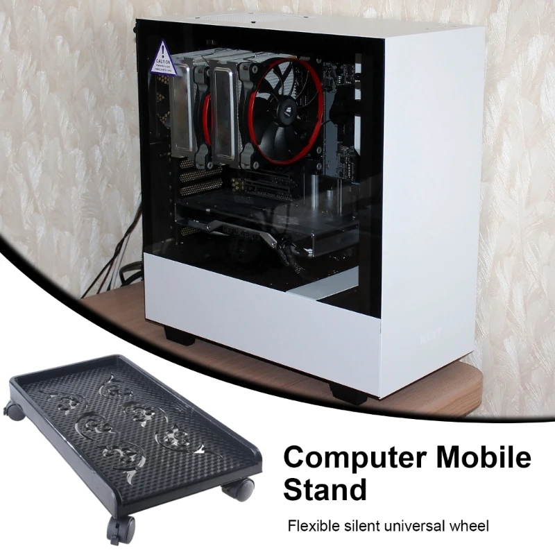 Portable Computer Base with Raised Edges Hollowed out Computer Stand Convenient Dropshipping