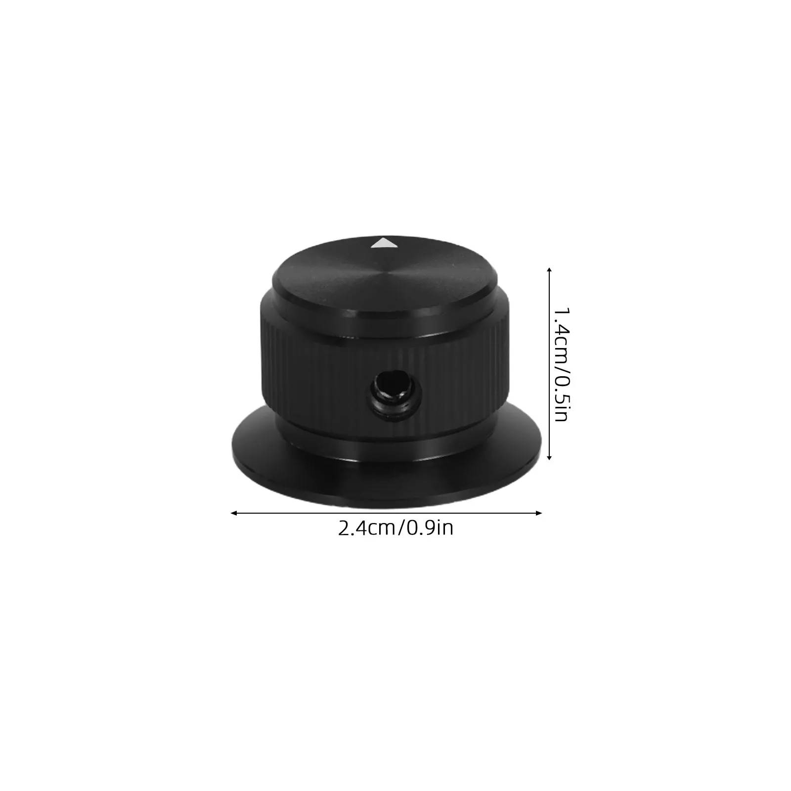 Full Aluminum Volume Tone Knob 24x14mm Precision Rotary Knob Cap Compatible with 6Mm Dia Shaft for Audio Potentiometer Amplifier