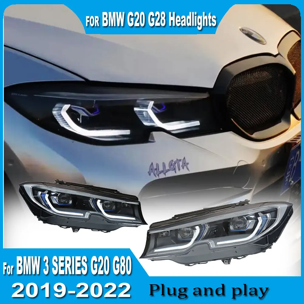

Полностью светодиодная автомобильная фара для BMW 3 серии G20 2019 2020 2021 2022 318i 320i 325i 330i Светодиодная фара Автоматическая фара Светодиодный проектор