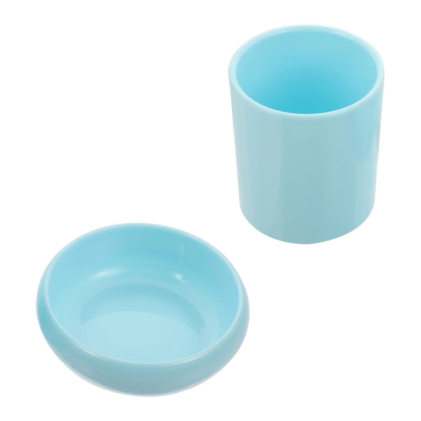 

2Pcs Plastic Pen Holder Brush Container Multi-Functional Writing-Brush Washer Pen Storage Calligraphy Supply Office Desktop