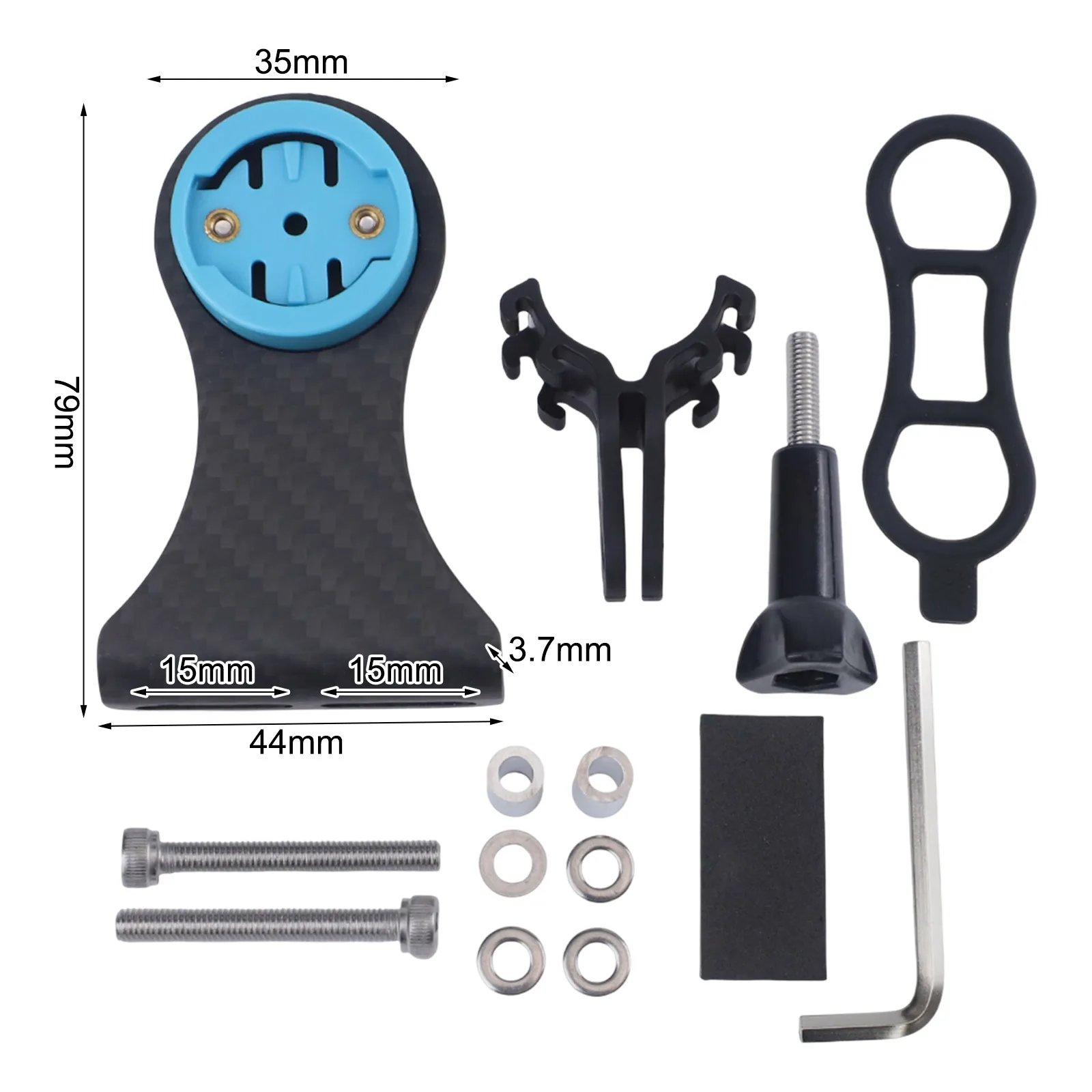 

Handlebar Mounted Carbon Holder for Garmin and For Bryton Lightweight Design Enhances Riding Experience Easy Attachment