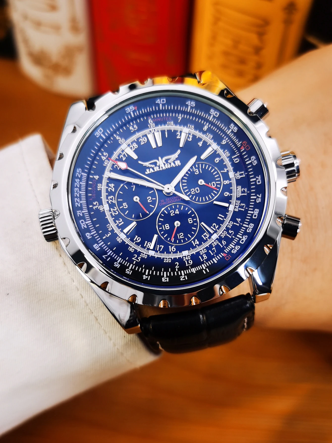 JARAGAR 212 Neue Herren Automatik-Mechanische Uhr Mode Business Luxus Kalender Woche Herren Premium-Uhr Geschenk Reloj Hombre – Detail 19