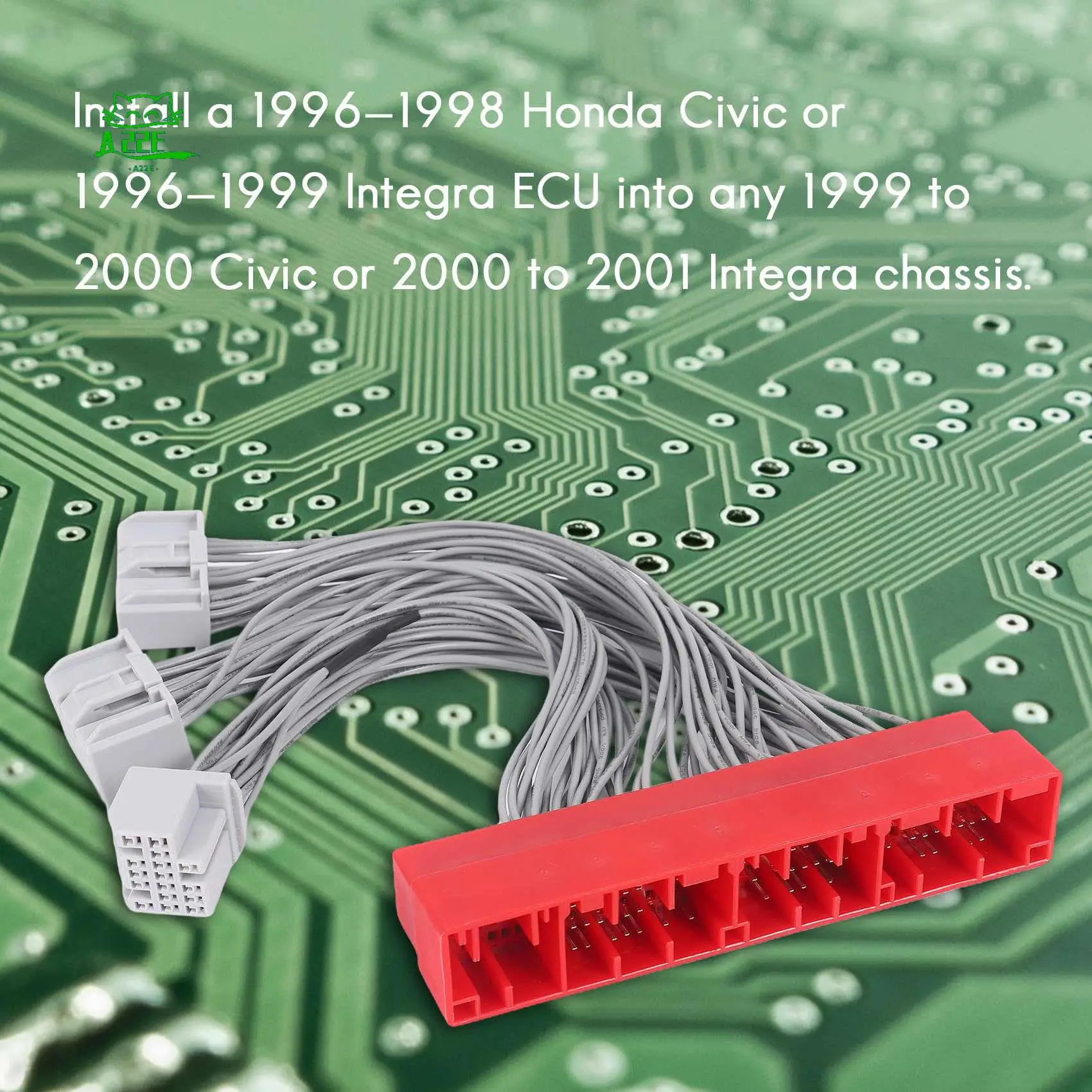 

A22E-Obd2b To Obd2a Conversion Harness Adapter Ecu Jumper For Honda / Acura