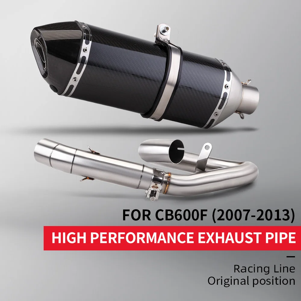 

For CB600F Hornet 600 CBR 600F 2007 2008 2009 2010 2011 2012 2013 Motorcycle Exhaust Mid Link Pipe
