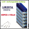 50PCS 3.6V LIR2016