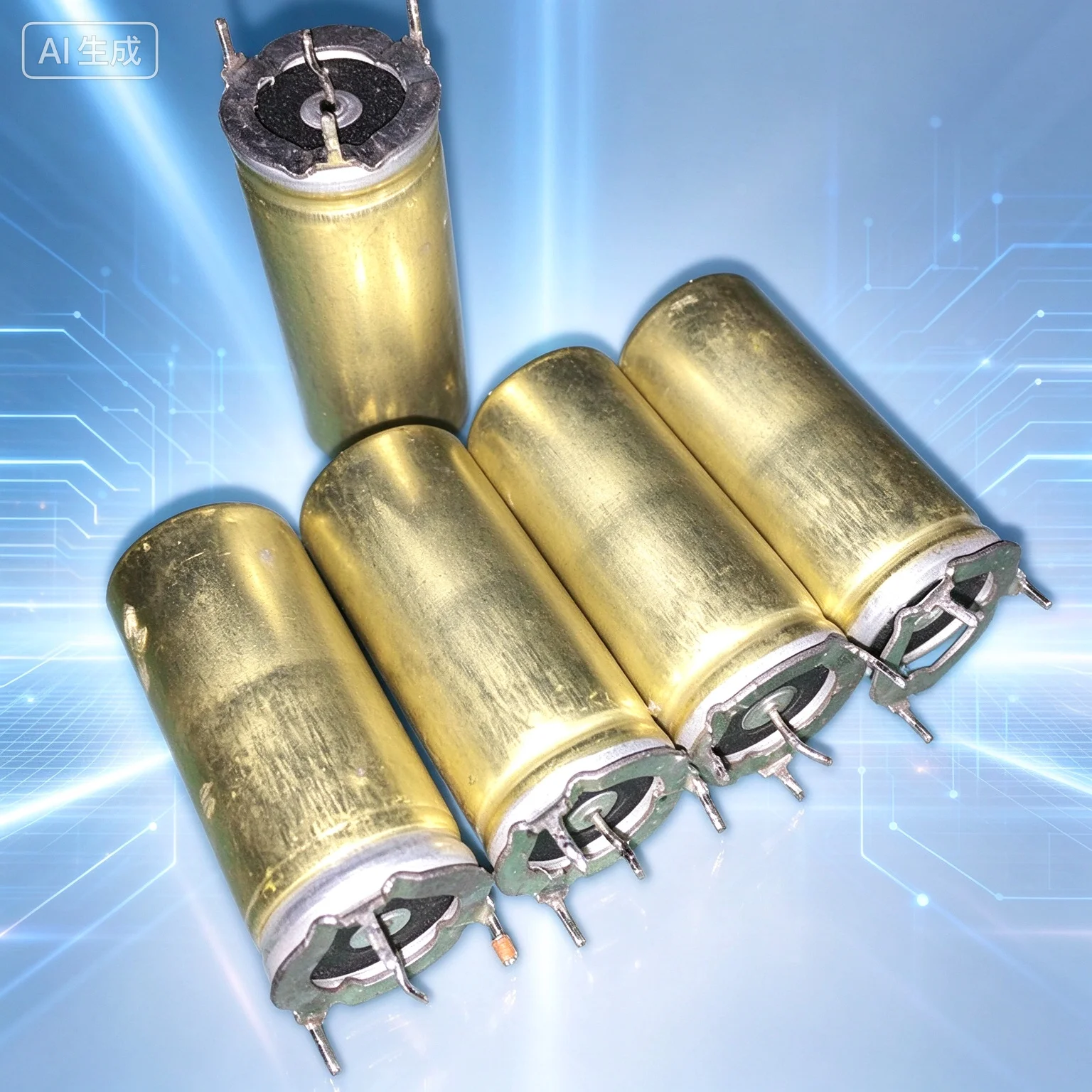 Reclaimed for FRAKO West Germany Gold 2200UF 16V Through Hole HiFi Filter Aluminum Electrolytic Capacitor  20pcs