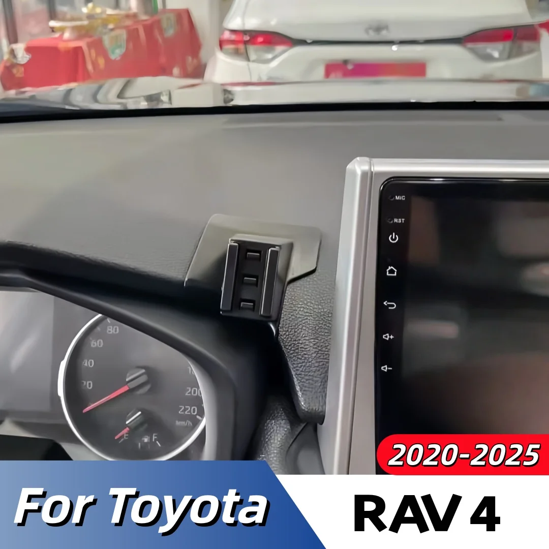Suitable for 2020-2024 Toyota Rav4 Left-Hand Drive Models, Adhesive Air Vent Mount Gps Navigation Phone Holder, Phone Placement Stand