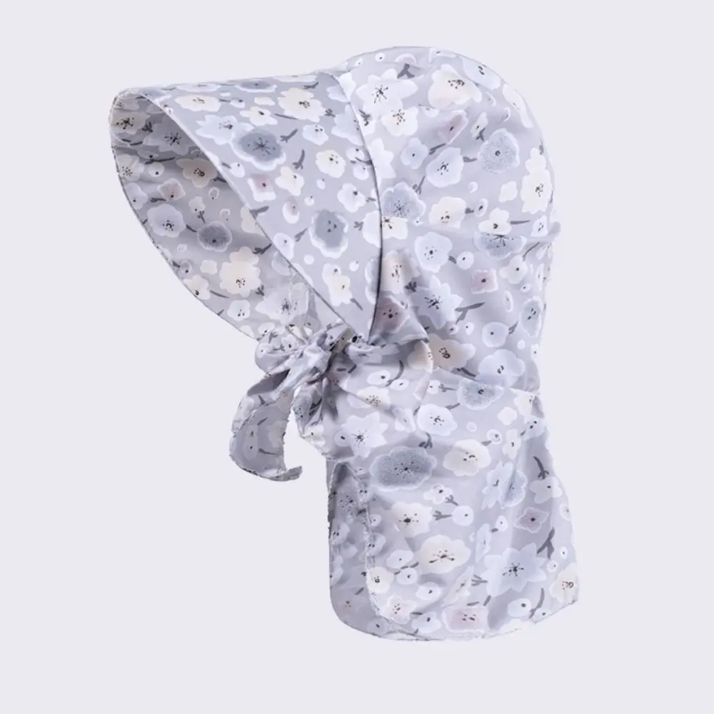 غطاء حماية صيفي متين مطبوع عليه زهور، قبعات واقية من الشمس ملونة قابلة للتنفس، سريعة الجفاف ومقاومة للرياح، قبعة شمسية بحافة كبيرة في الهواء الطلق #2