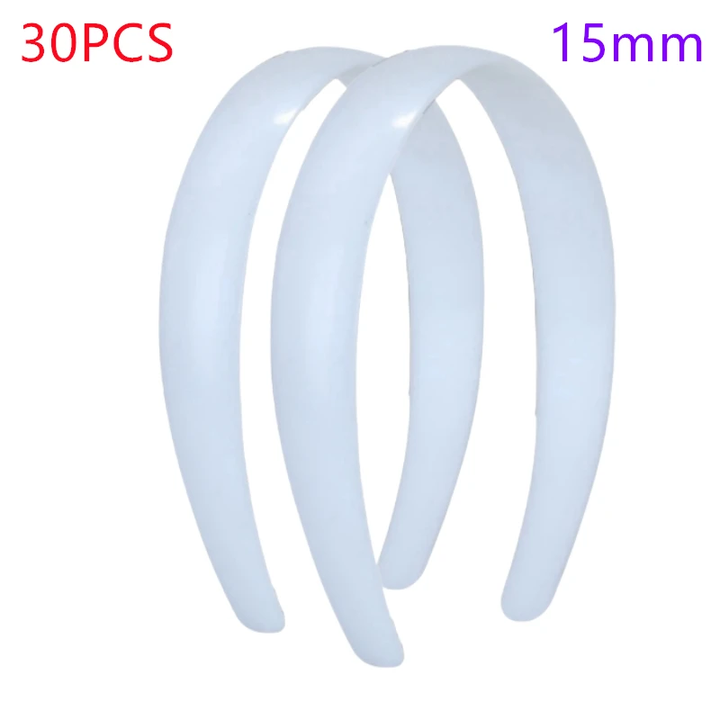 30pcs 1.5/2CM Wide Plastic Headband For Girls Adult DIY Hard Hairbands Hair Hoop Women Lady Headband Hair Jewelry Accessories
