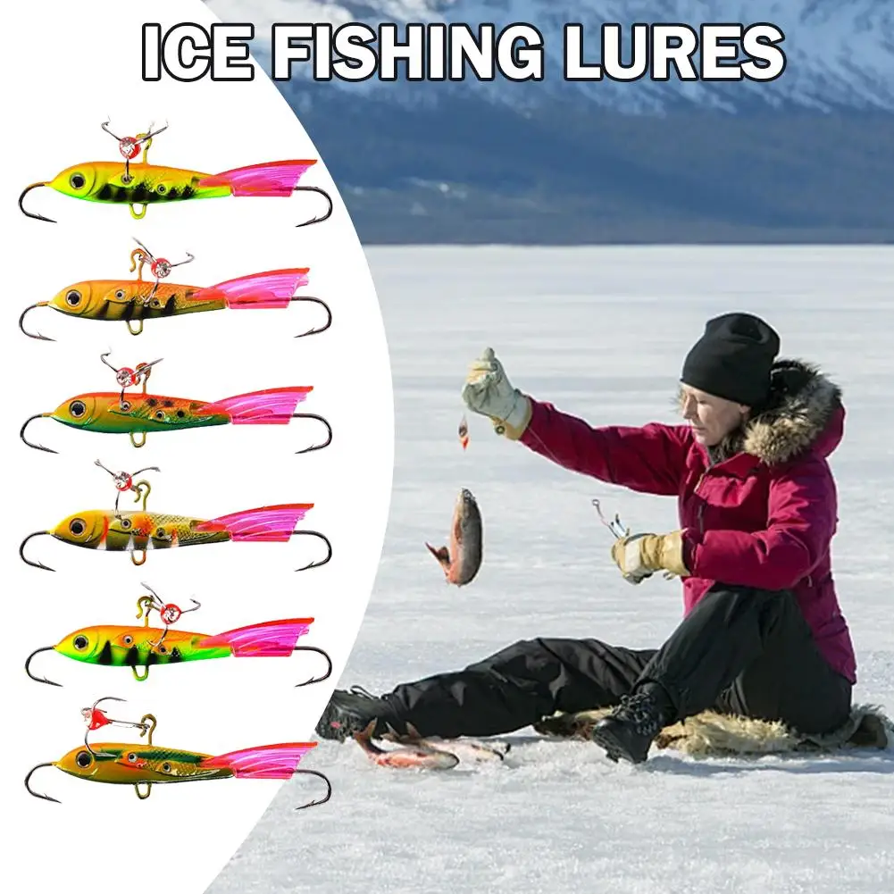 الشتاء الجليد الصيد إغراء موازن المهنية الشتاء تهزهز Wobblers الطعم لسمك السلمون المرقط باس بايك الكارب لصيد الأسماك Pesca #2